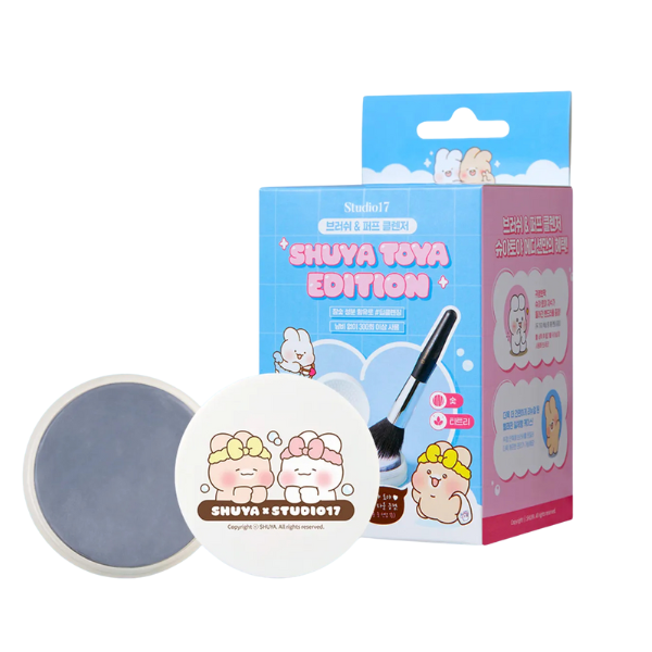 STUDIO17 Brush & Puff Cleanser Shuya Toya Edition คลีนเซอร์ทำความสะอาดพัฟและแปรงแต่งหน้าFree!!ผ้าขนหนูลายชูยะโทยะ