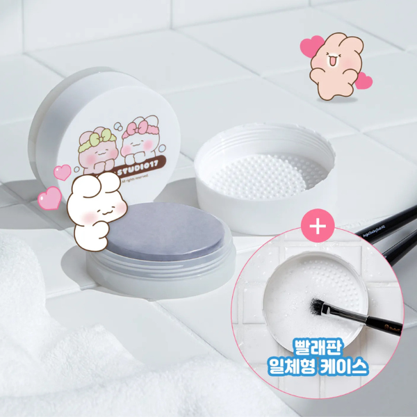 STUDIO17 Brush & Puff Cleanser Shuya Toya Edition คลีนเซอร์ทำความสะอาดพัฟและแปรงแต่งหน้าFree!!ผ้าขนหนูลายชูยะโทยะ